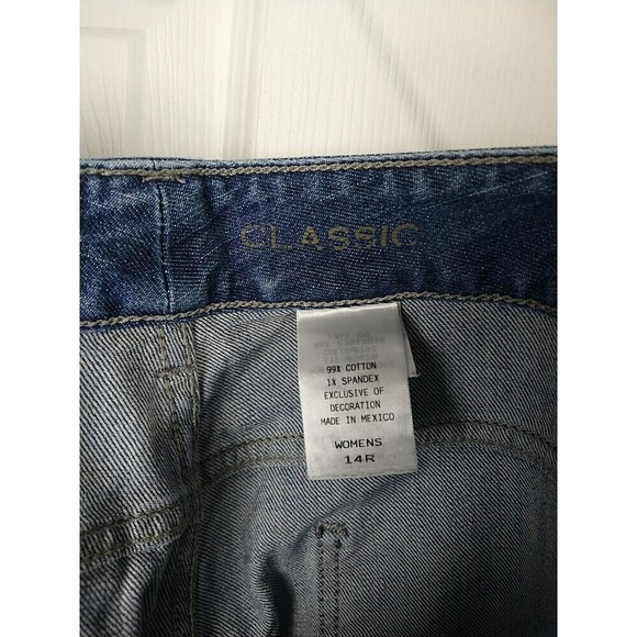 Eddie Bauer Blue Denim Medium Wash Classic Jeans. Size 14R - Picture 7 of 12